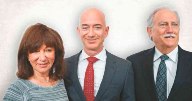 jeff junto a su madre, jacklyn, y su padre adoptivo miguel �ngel (mike) bezos